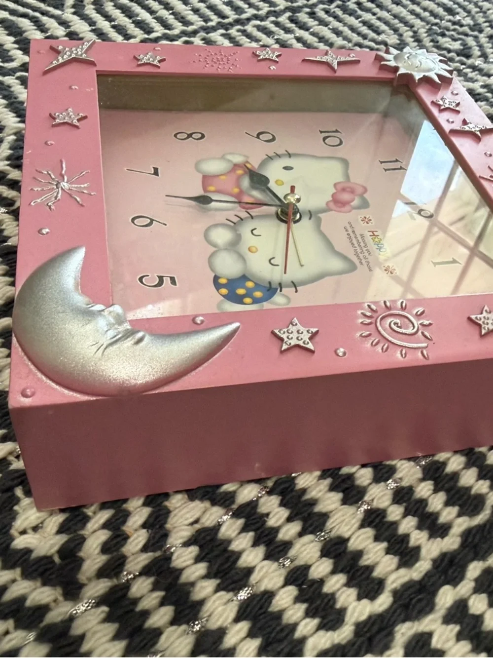Hello Kitty Pink Decorative Wall Clock